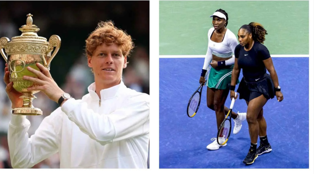 Jannik Sinner and Williams sisters