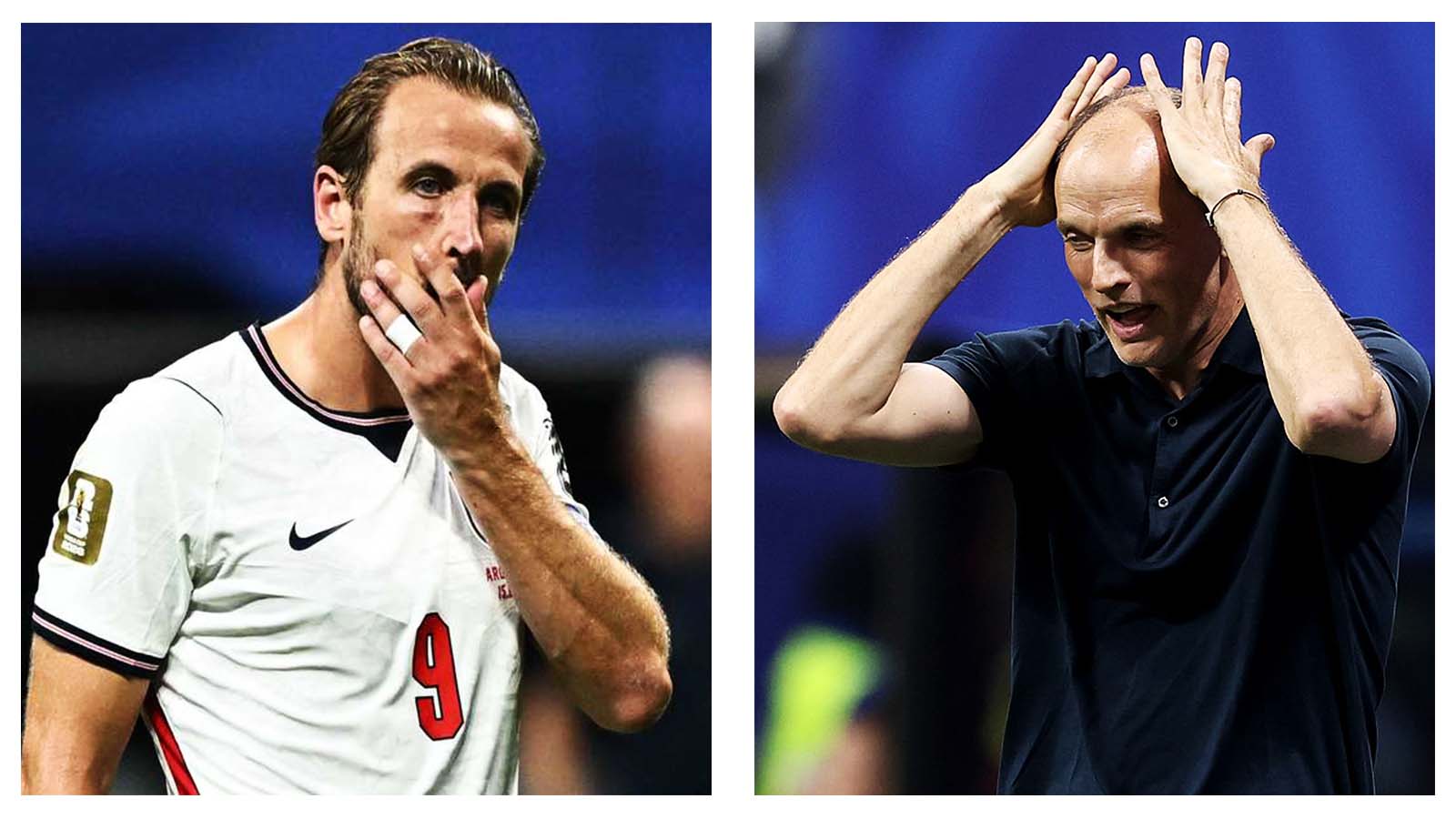 harry kane and thomas tuchel after loss to argentina